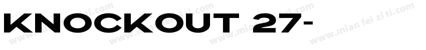 KNOCKOUT 27字体转换